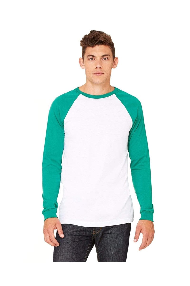 Bella Canvas T-Shirts Bella&Canvas 3000C: Men's Long Sleeve Baseball T- Shirt