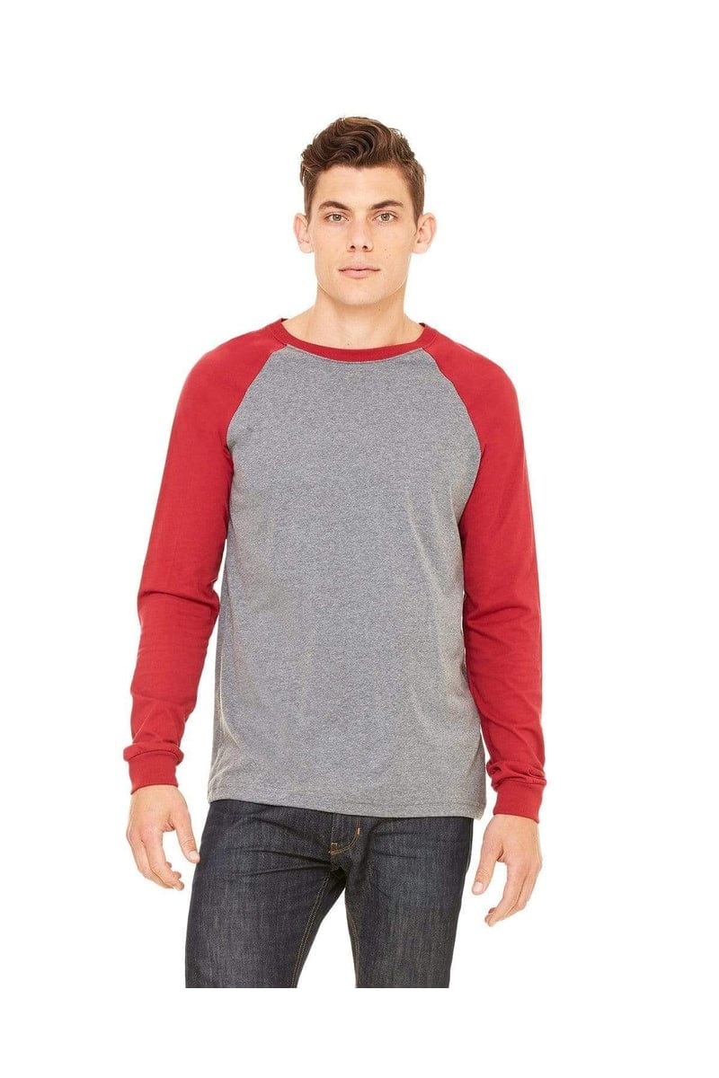 Bella Canvas T-Shirts Bella&Canvas 3000C: Men's Long Sleeve Baseball T- Shirt