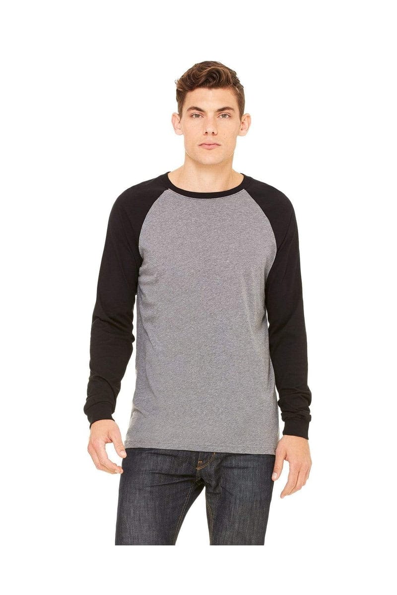 Bella Canvas T-Shirts Bella&Canvas 3000C: Men's Long Sleeve Baseball T- Shirt