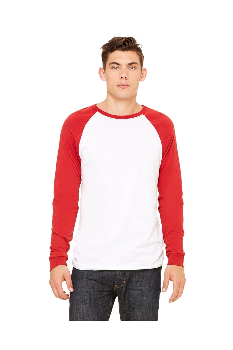 Bella Canvas T-Shirts Bella&Canvas 3000C: Men's Long Sleeve Baseball T- Shirt