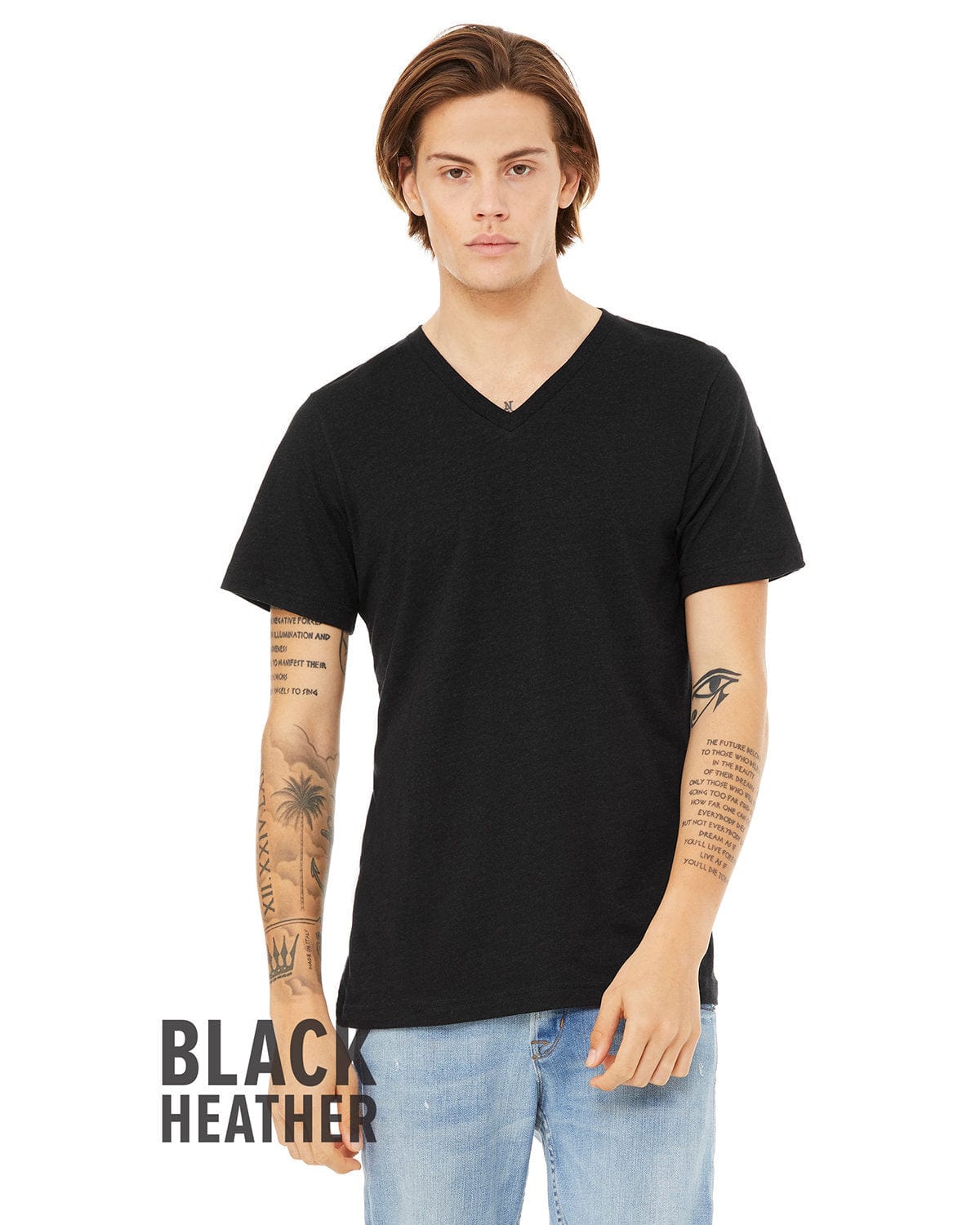 Bella Canvas T-Shirts Bella+Canvas 3005CVC: Unisex CVC Jersey V-Neck T-Shirt