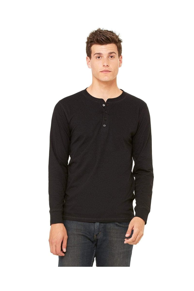 Bella Canvas T-Shirts Bella+Canvas 3150: Men's Long Sleeve Henley