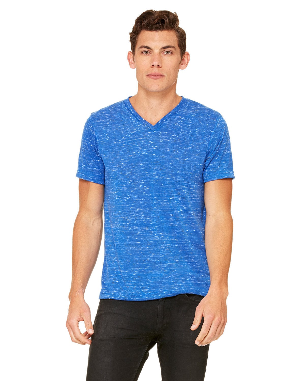 Bella Canvas T-Shirts Bella+Canvas 3655C: Unisex Textured Jersey V-Neck T-Shirt