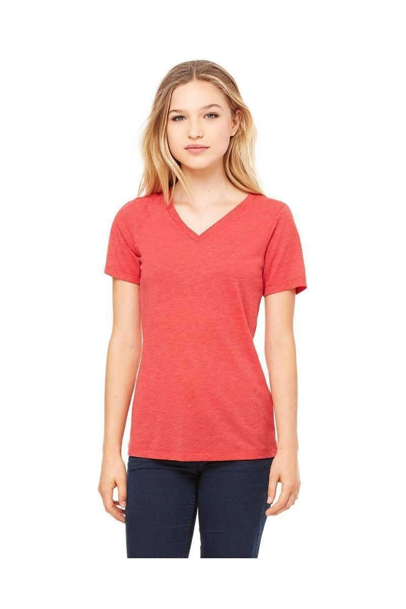 Bella Canvas T-Shirts Bella+Canvas 6405: Ladies' Relaxed Jersey Short-Sleeve V-Neck T-Shirt