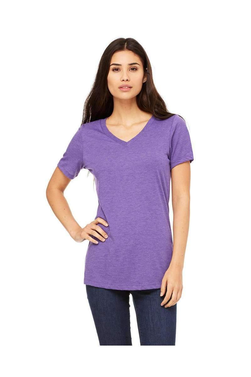 Bella Canvas T-Shirts Bella+Canvas 6405: Ladies' Relaxed Jersey Short-Sleeve V-Neck T-Shirt