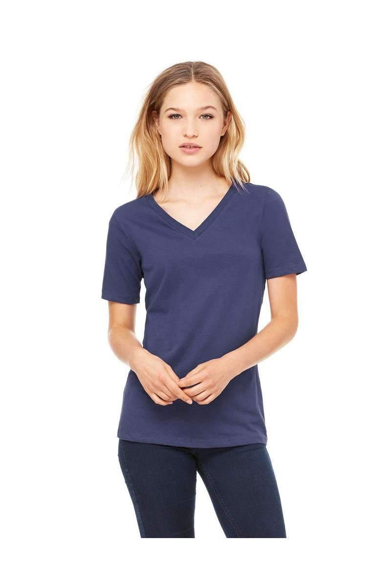 Bella Canvas T-Shirts Bella+Canvas 6405: Ladies' Relaxed Jersey Short-Sleeve V-Neck T-Shirt