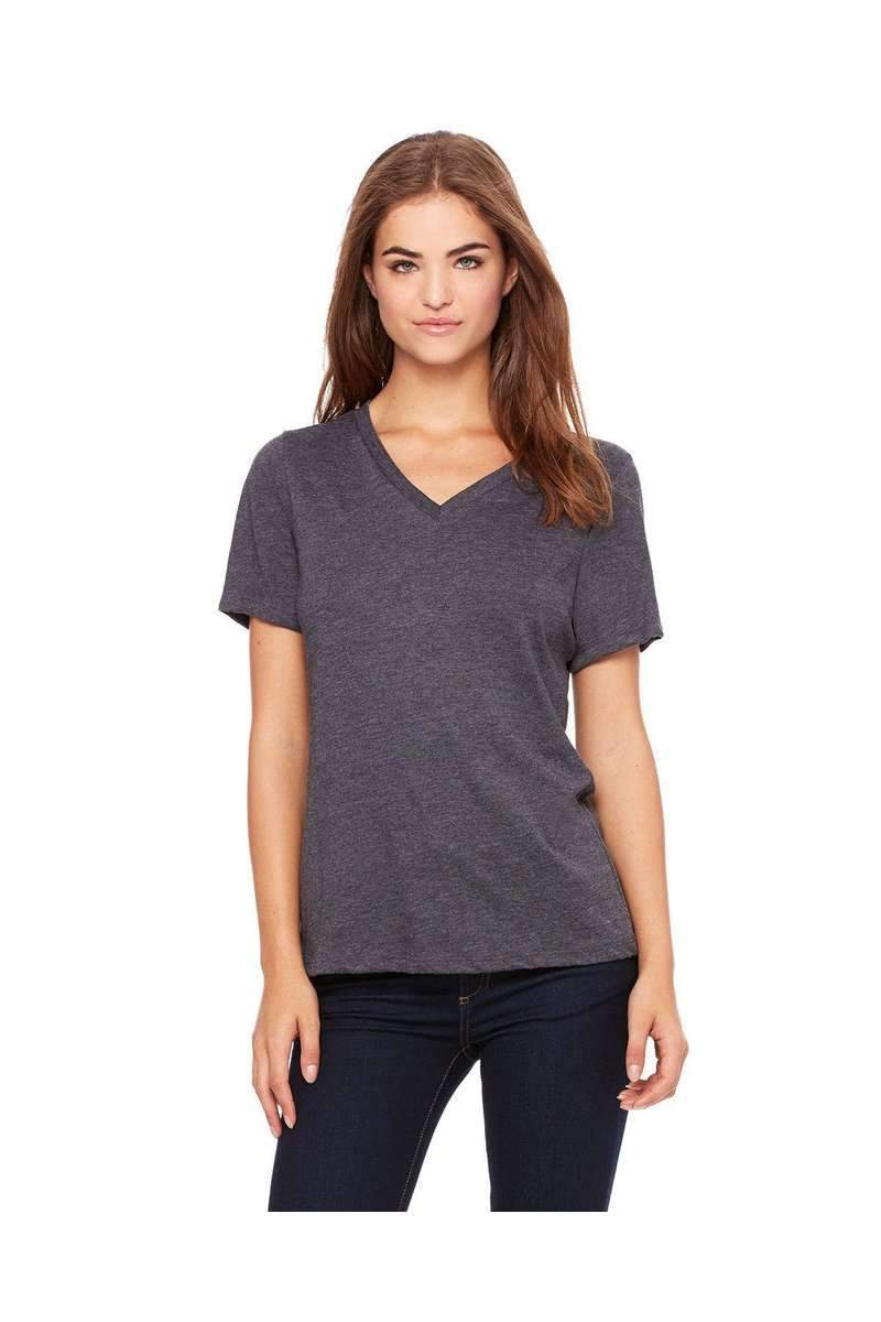 Bella Canvas T-Shirts Bella+Canvas 6405: Ladies' Relaxed Jersey Short-Sleeve V-Neck T-Shirt