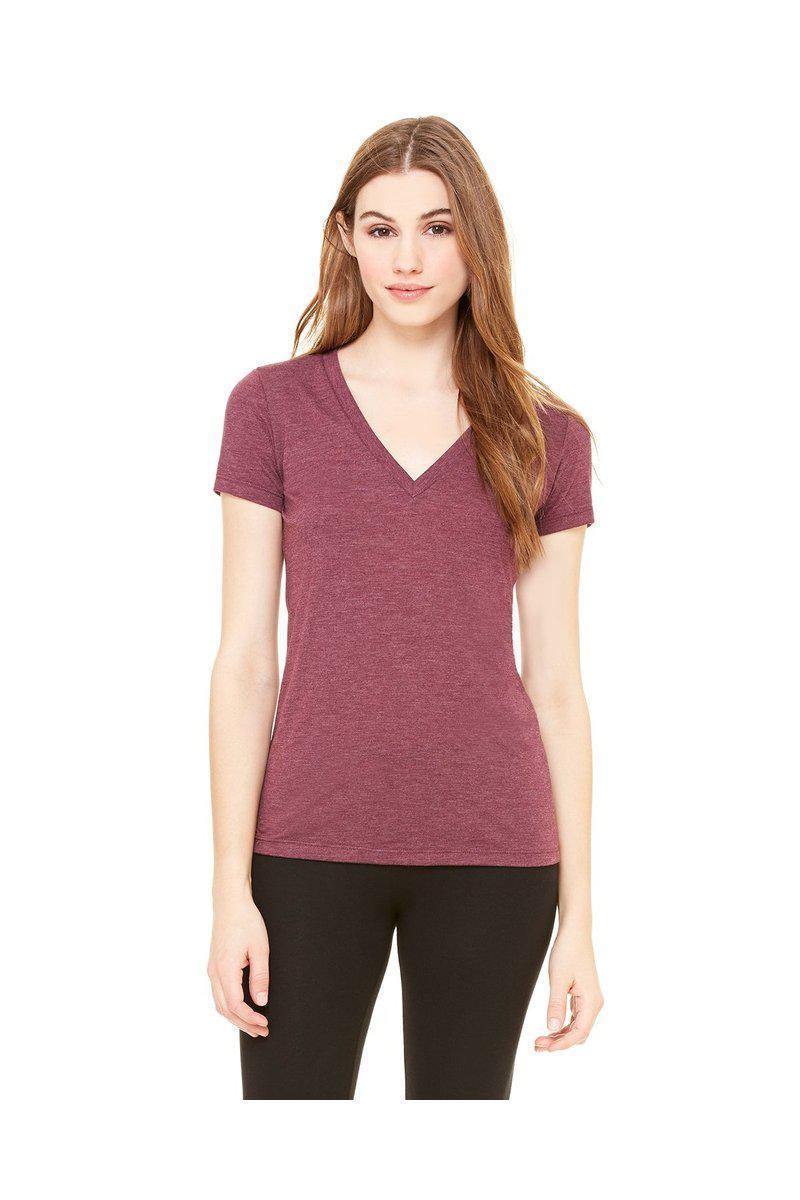 Bella Canvas T-Shirts Bella + Canvas 8435: Ladies Deep V-Neck Triblend T-Shirt