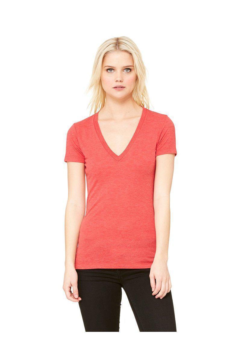 Bella Canvas T-Shirts Bella + Canvas 8435: Ladies Deep V-Neck Triblend T-Shirt