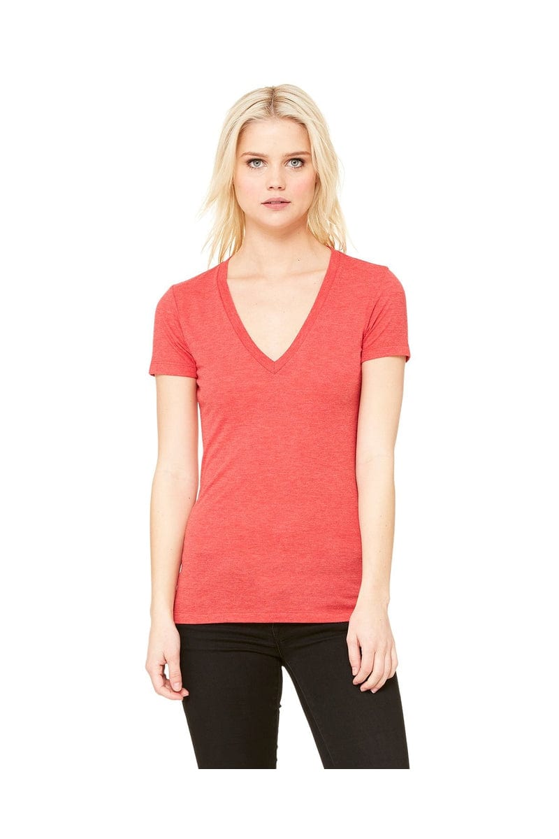 Bella Canvas T-Shirts Bella + Canvas 8435: Ladies Deep V-Neck Triblend T-Shirt