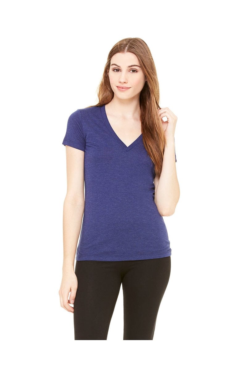 Bella Canvas T-Shirts Bella + Canvas 8435: Ladies Deep V-Neck Triblend T-Shirt