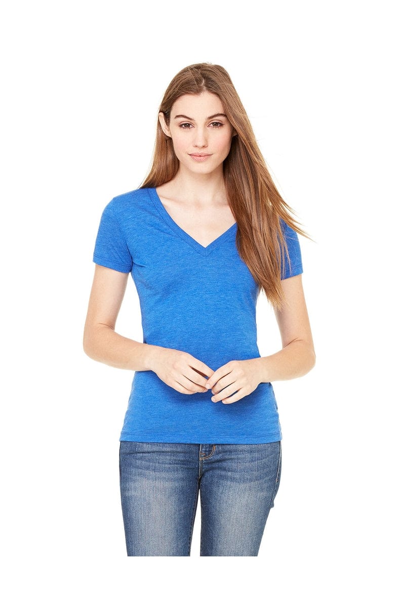Bella Canvas T-Shirts Bella + Canvas 8435: Ladies Deep V-Neck Triblend T-Shirt