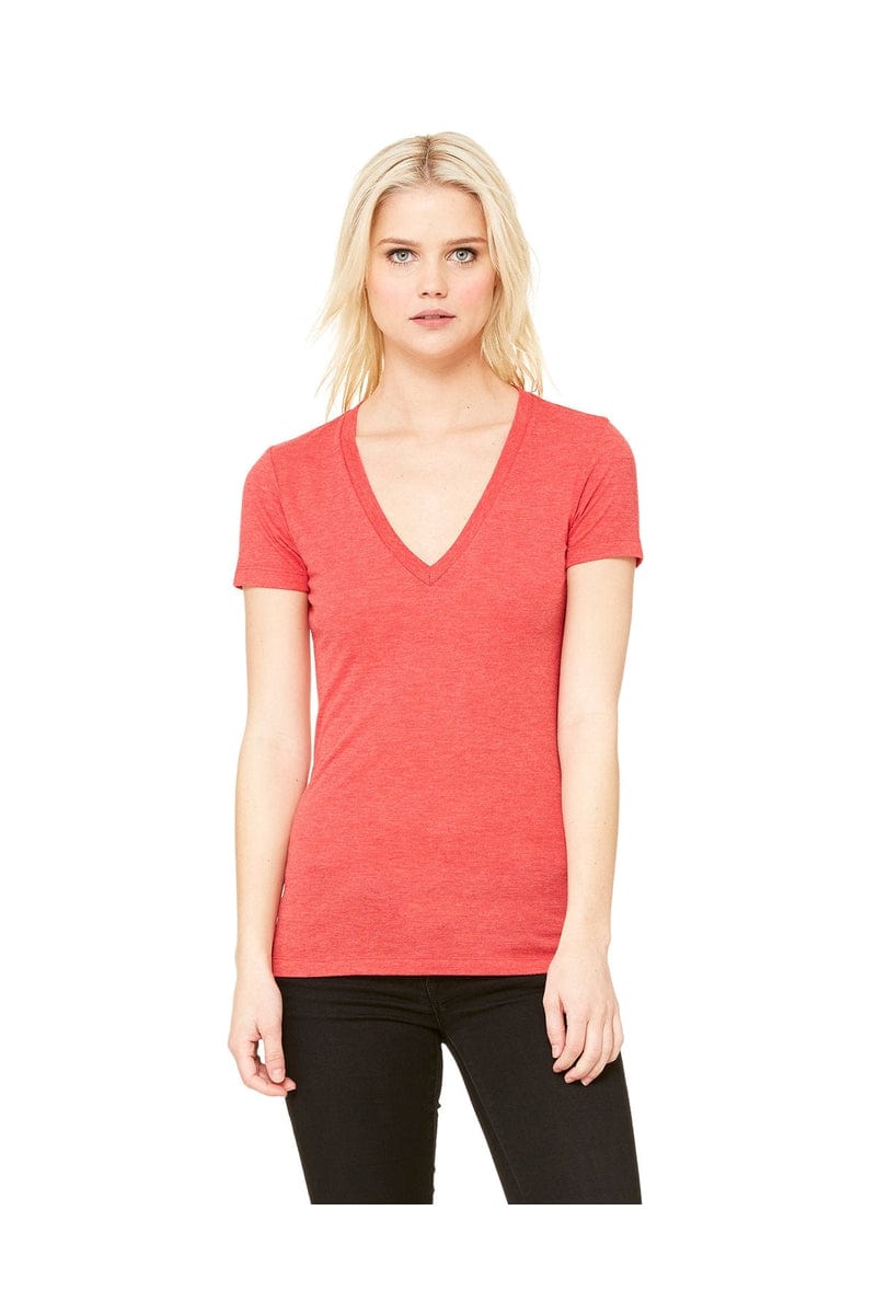 Bella Canvas T-Shirts Bella + Canvas 8435: Ladies Deep V-Neck Triblend T-Shirt