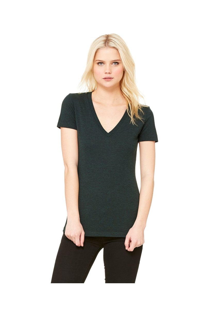 Bella Canvas T-Shirts Bella + Canvas 8435: Ladies Deep V-Neck Triblend T-Shirt