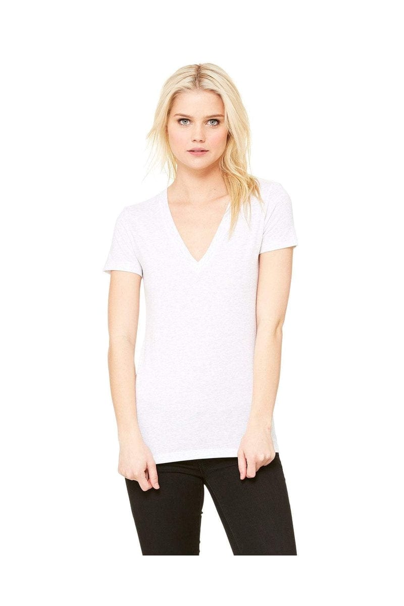 Bella Canvas T-Shirts Bella+Canvas 8435: Ladies' Triblend Short-Sleeve Deep V-Neck T-Shirt