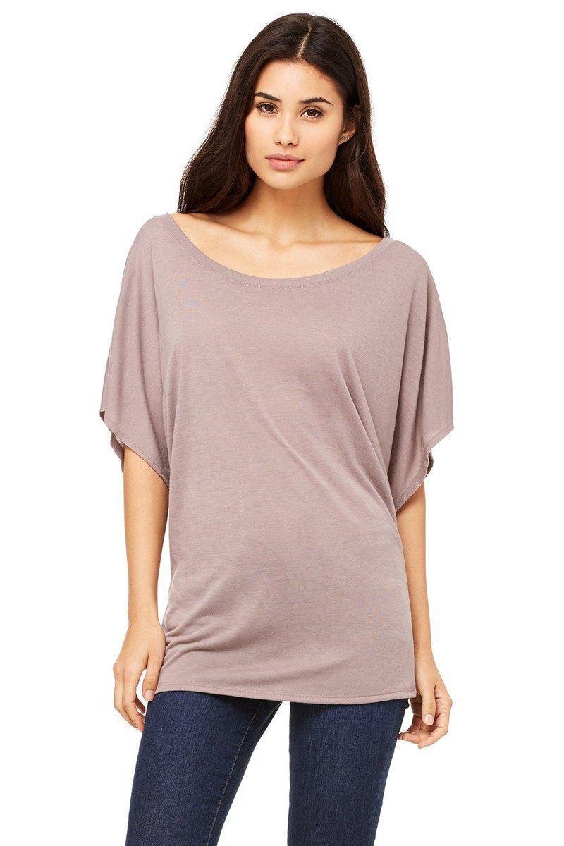 Bella Canvas T-Shirts Bella + Canvas 8821: Ladies Flowy Draped Dolman T-Shirt