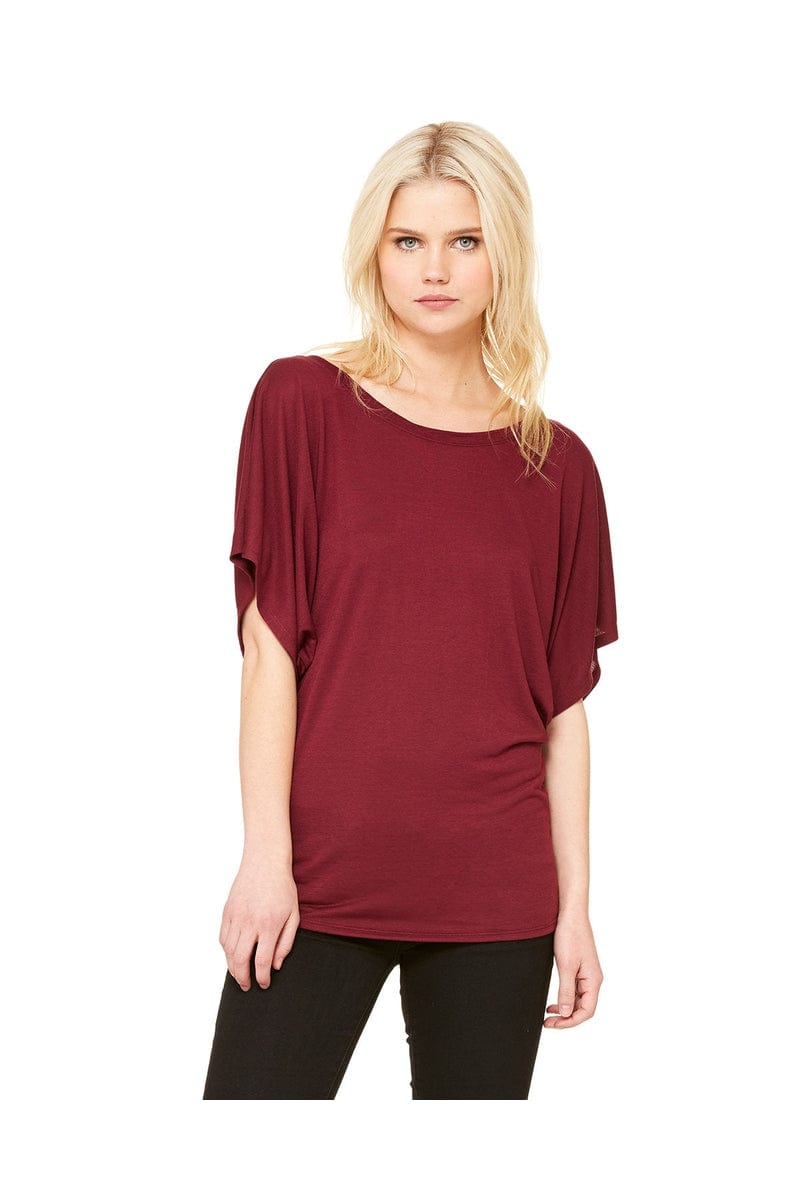 Bella Canvas T-Shirts Bella + Canvas 8821: Ladies Flowy Draped Dolman T-Shirt