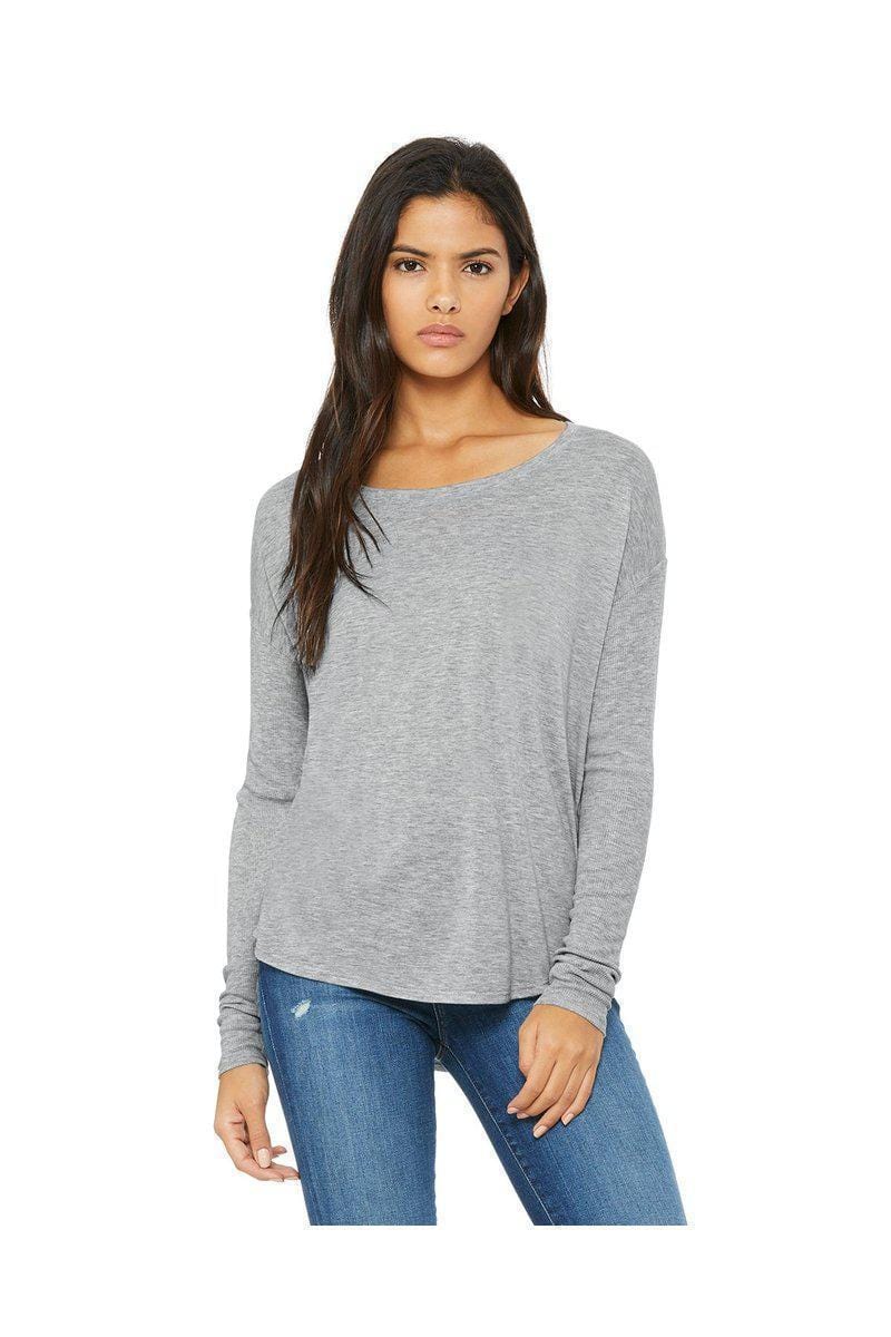 Bella Canvas T-Shirts Bella + Canvas 8852: Ladies' Flowy Long-Sleeve T Shirt