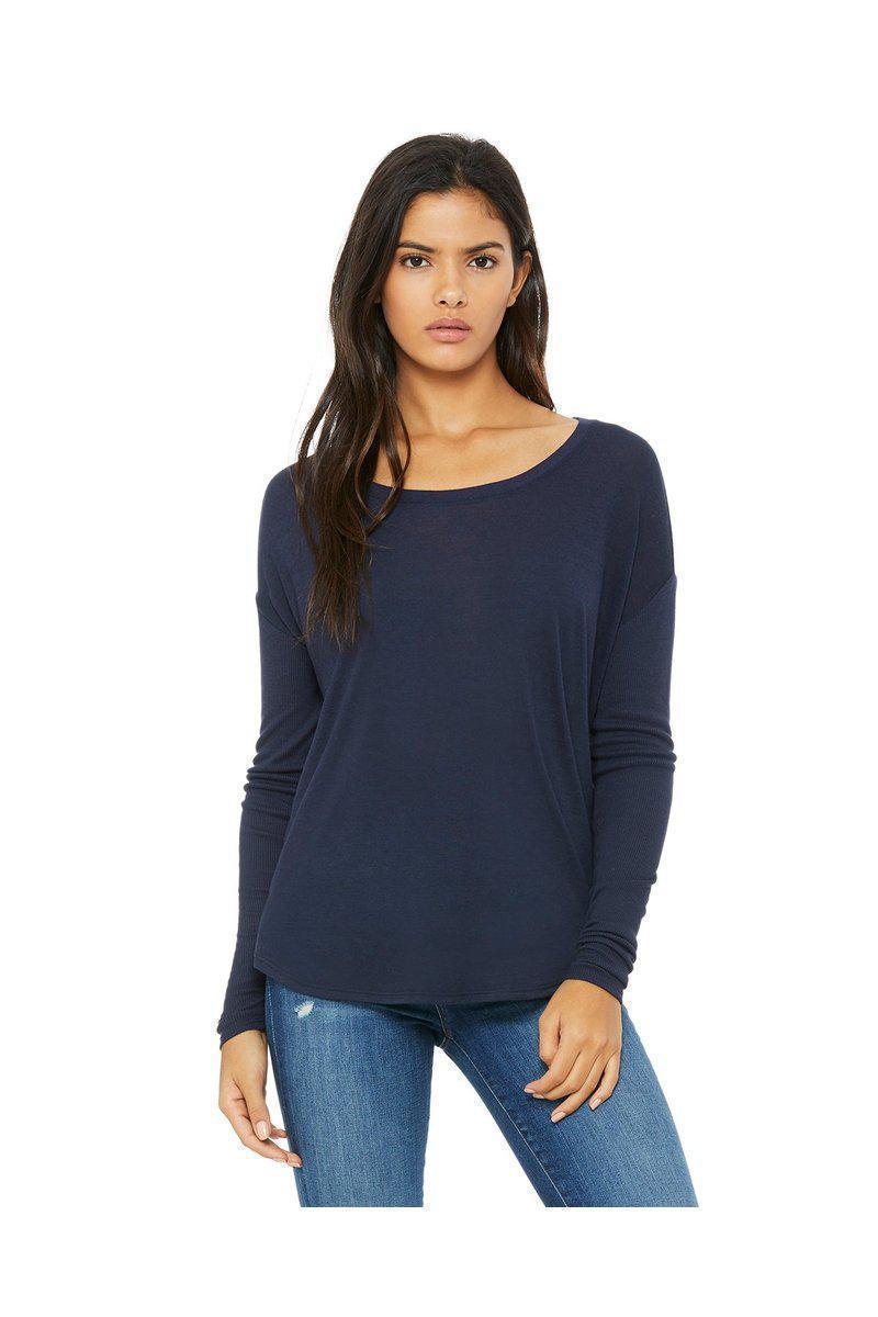 Bella Canvas T-Shirts Bella + Canvas 8852: Ladies' Flowy Long-Sleeve T Shirt