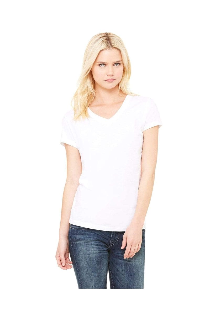 Bella Canvas T-Shirts Bella+Canvas B6005: Ladies' Jersey Short-Sleeve V-Neck T-Shirt