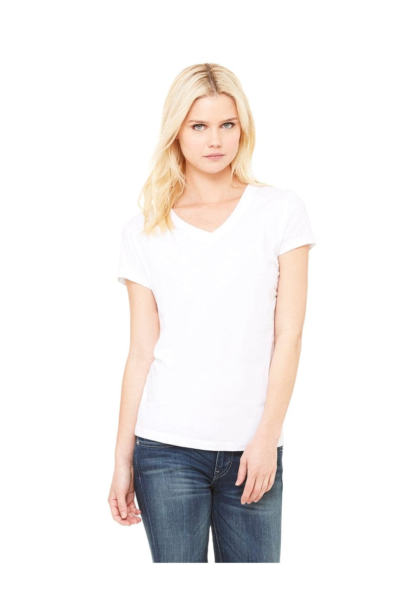 Bella Canvas T-Shirts Bella+Canvas B6005: Ladies' Jersey Short-Sleeve V-Neck T-Shirt