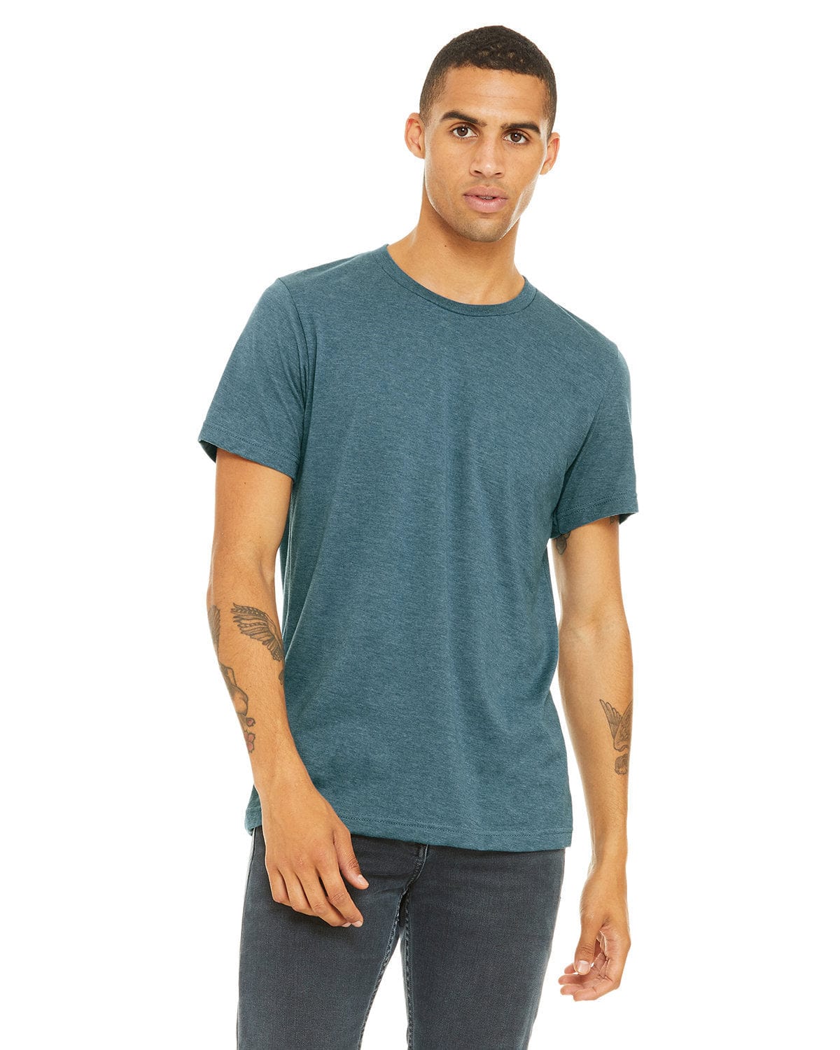 Bella Canvas T-Shirts L / Hthr Deep Teal Bella+Canvas 3001CVC: Unisex Heather CVC T-Shirt