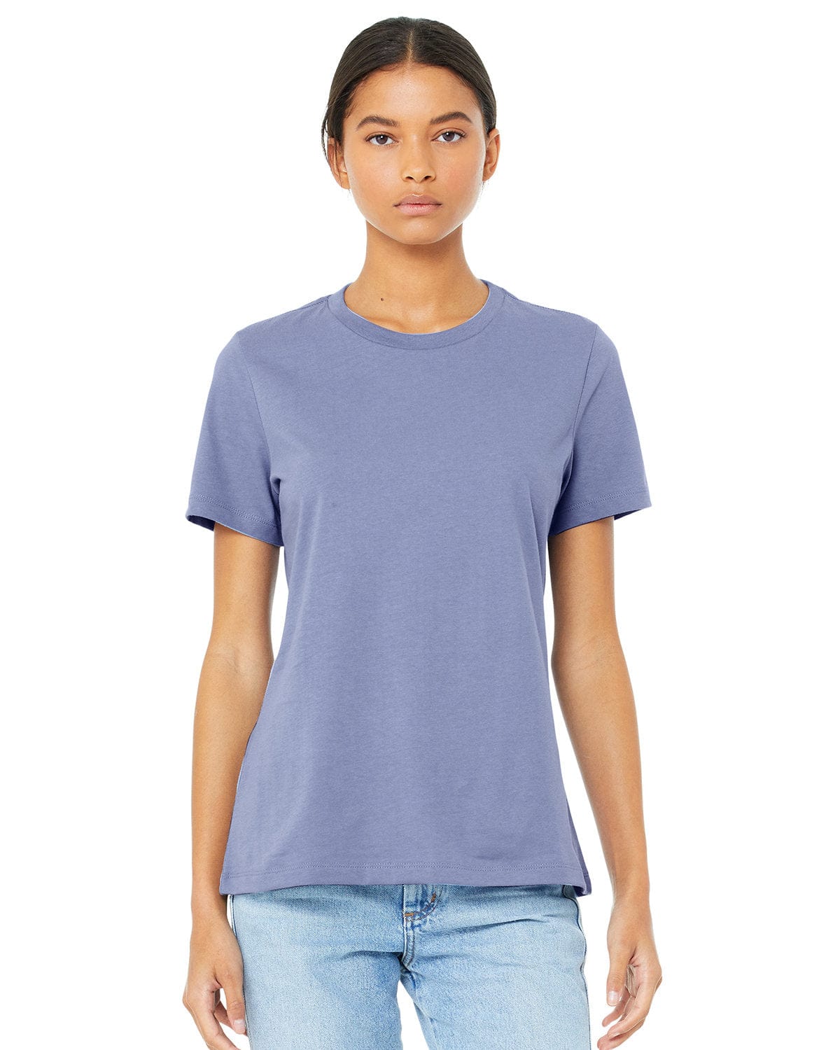 Bella Canvas T-Shirts M / Lavender Blue Bella+Canvas B6400: Ladies' Relaxed Jersey Short-Sleeve T-Shirt