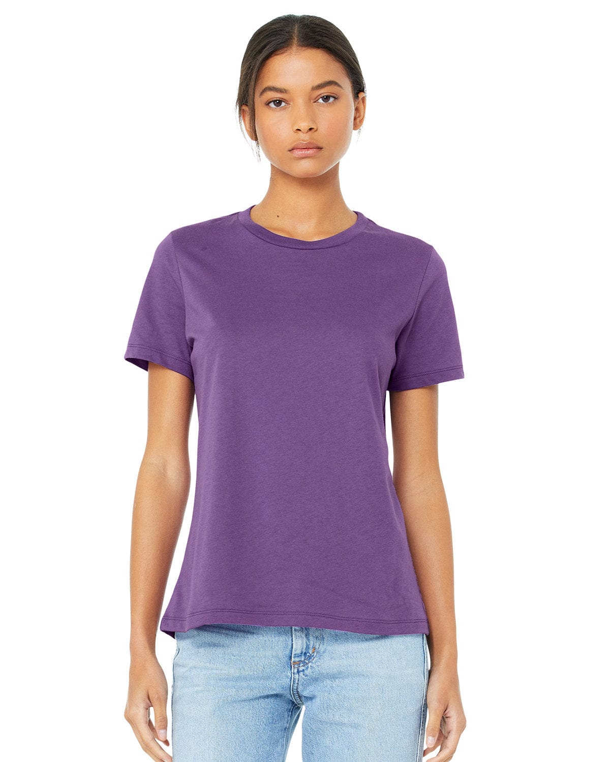 Bella Canvas T-Shirts M / Royal Purple Bella+Canvas B6400: Ladies' Relaxed Jersey Short-Sleeve T-Shirt