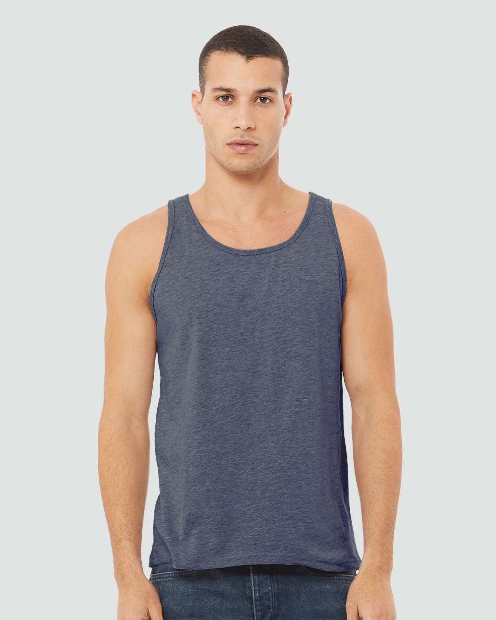Bella Canvas T-Shirts - Premium XS / Heather Navy BELLA+CANVAS 3480CVC Unisex Heather CVC Tank