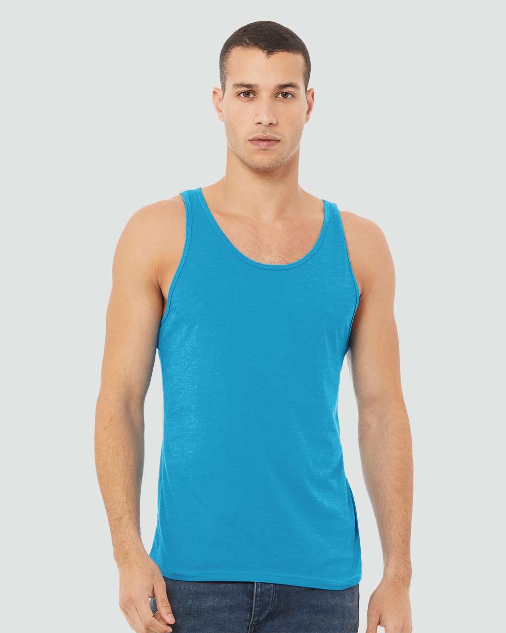 Bella Canvas T-Shirts - Premium XS / Neon Blue BELLA+CANVAS 3480CVC Unisex Heather CVC Tank