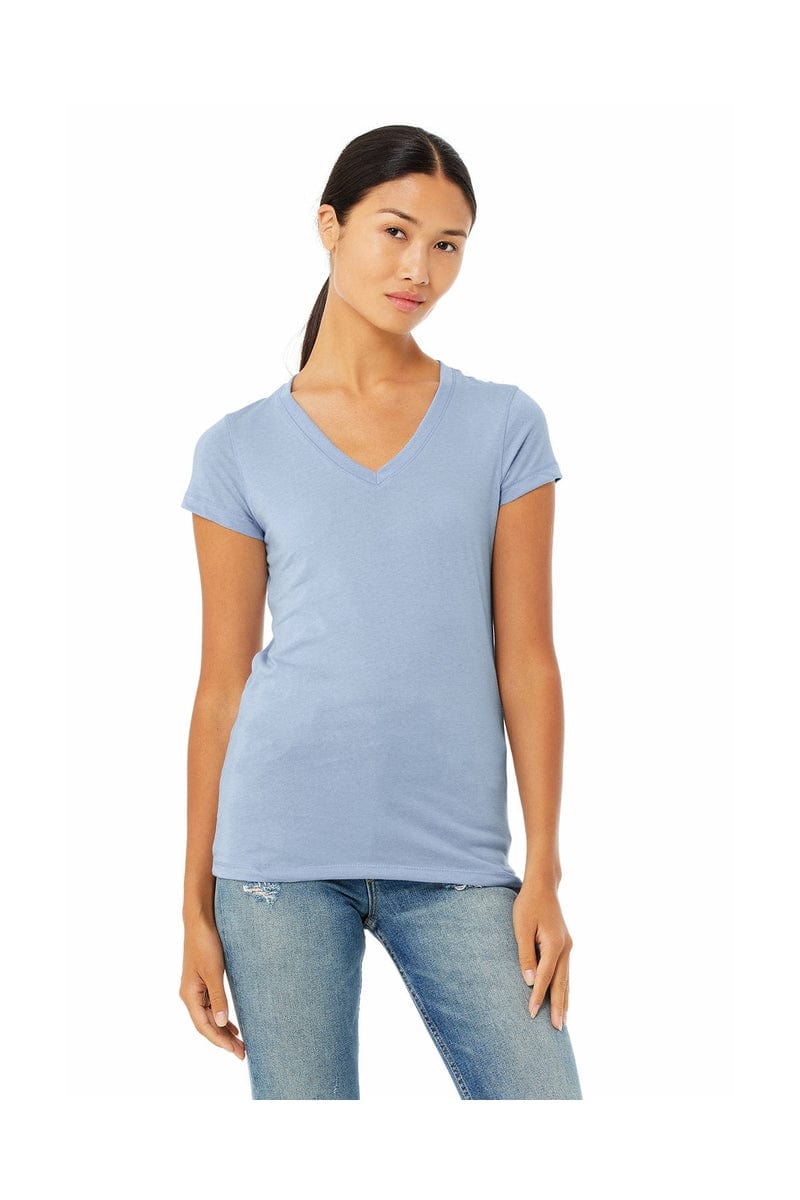 Bella Canvas T-Shirts S / Baby Blue Bella+Canvas B6005: Ladies' Jersey Short-Sleeve V-Neck T-Shirt