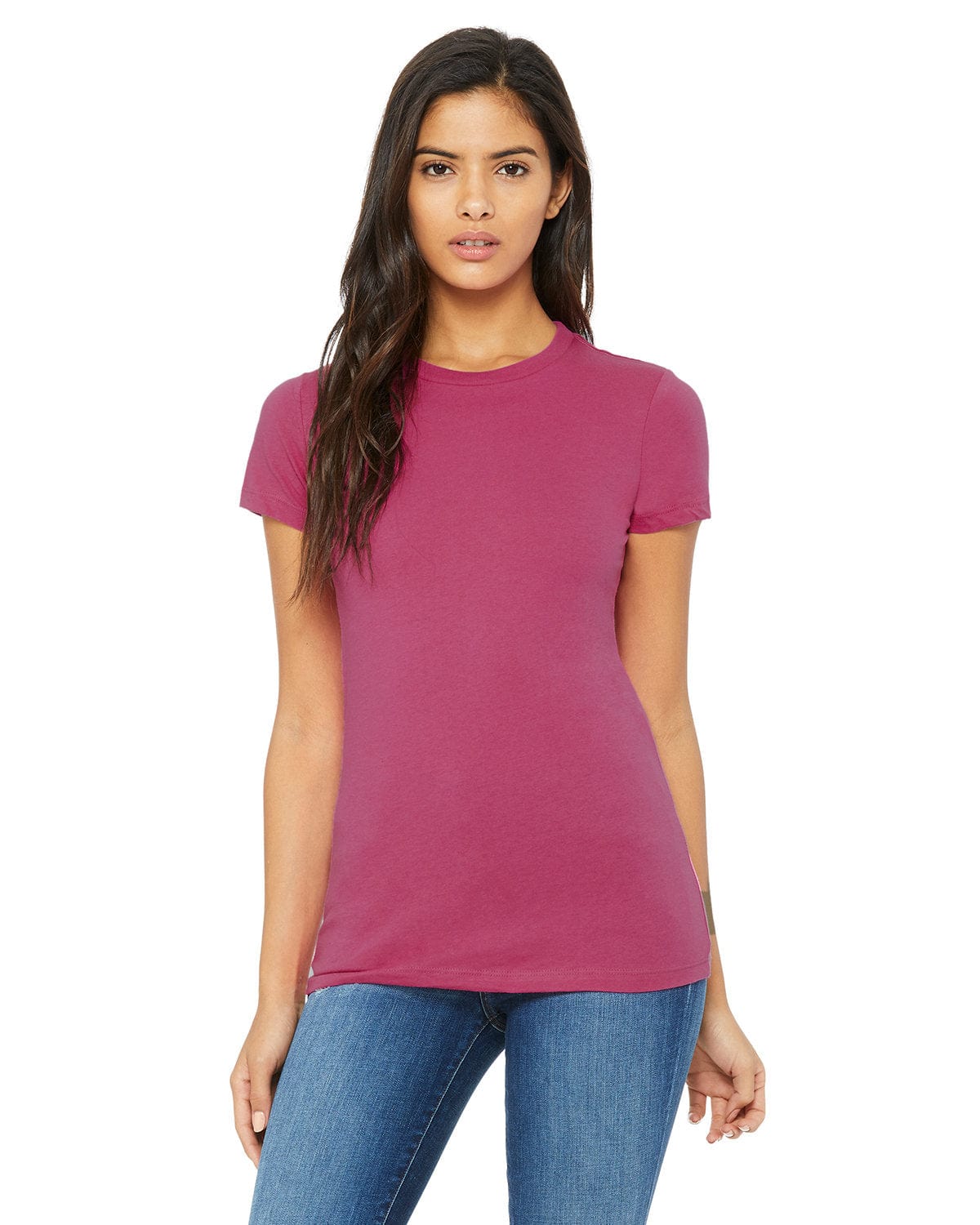 Bella Canvas T-Shirts S / Berry Bella+Canvas 6004: Ladies' The Favorite T-Shirt