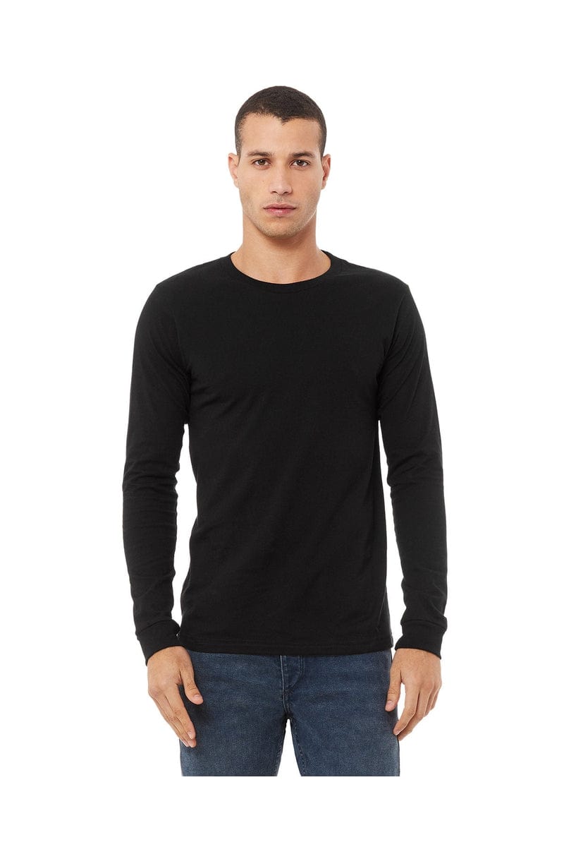 Bella Canvas T-Shirts S / Black Bella+Canvas 3501: Unisex Jersey Long-Sleeve T-Shirt