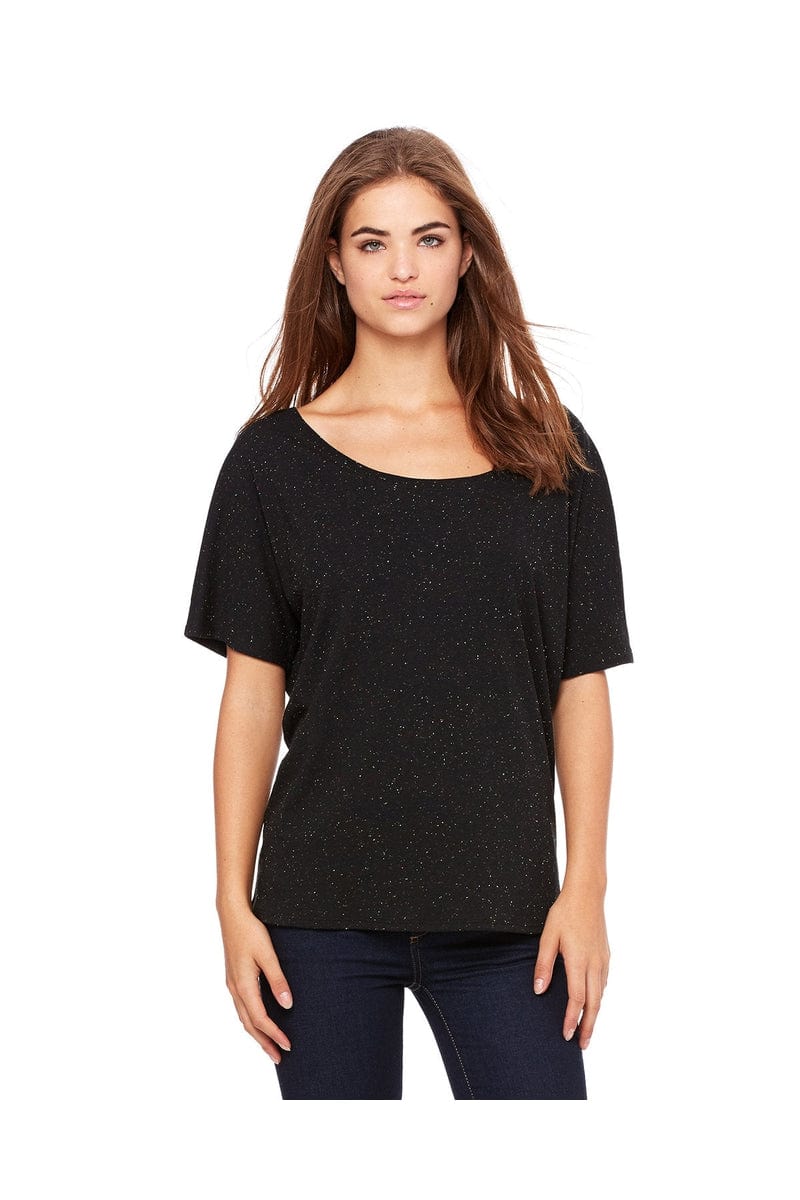 Bella Canvas T-Shirts S / Black Speckled Bella+Canvas 8816: Ladies' Slouchy T-Shirt