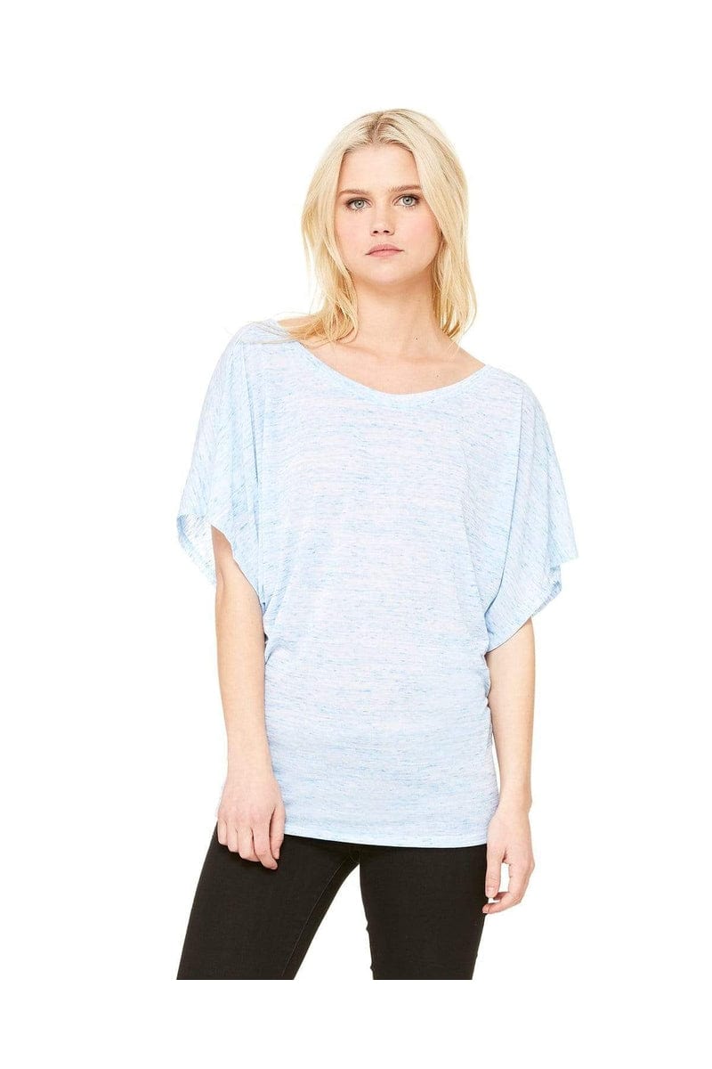 Bella Canvas T-Shirts S / Blue Marble Bella + Canvas 8821: Ladies Flowy Draped Dolman T-Shirt