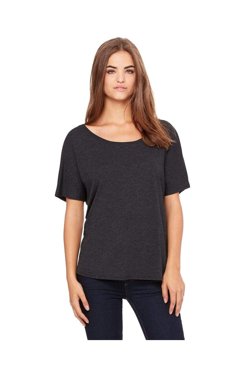 Bella Canvas T-Shirts S / Charcoal/ Bl Trb Bella+Canvas 8816: Women's Slouchy Tee