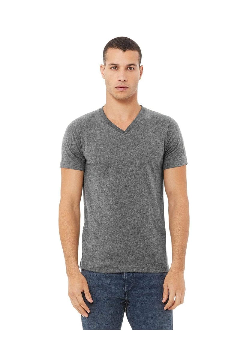 Bella Canvas T-Shirts S / Deep Heather Bella+Canvas 3005: Unisex Jersey Short-Sleeve V-Neck T‑Shirt