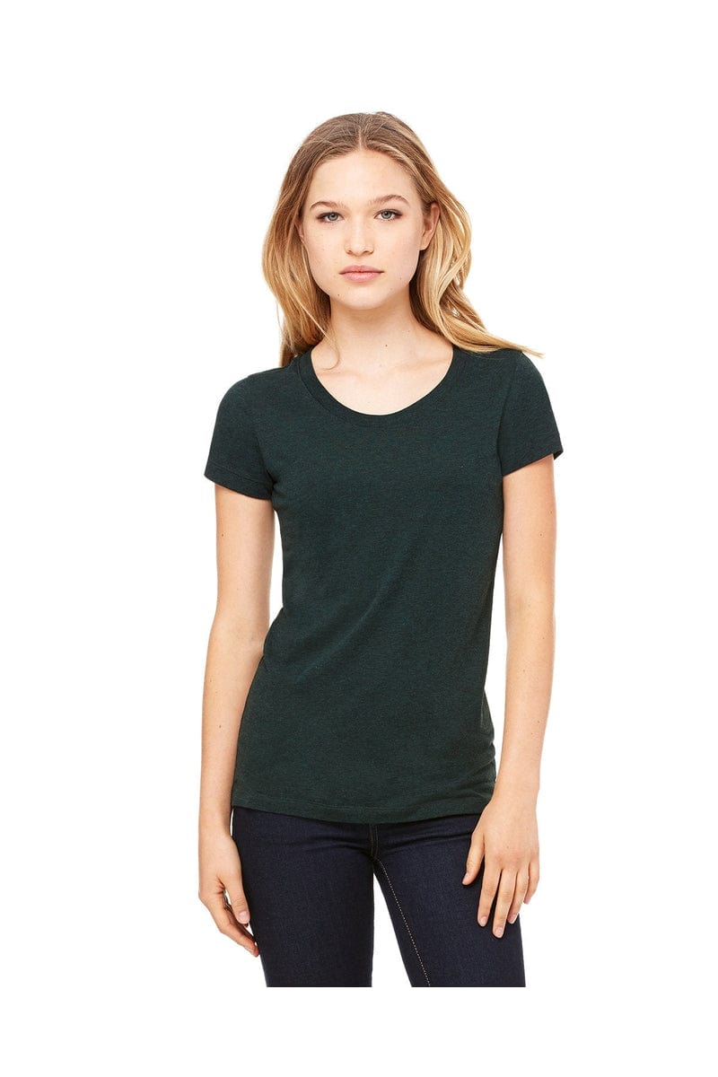 Bella Canvas T-Shirts S / Emerald Triblend Bella+Canvas B8413: Ladies' Triblend Short-Sleeve T-Shirt