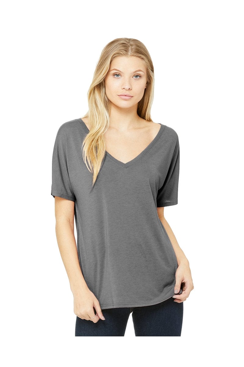 Bella Canvas T-Shirts S / Grey Triblend Bella+Canvas 8815: Ladies' Slouchy V-Neck T-Shirt