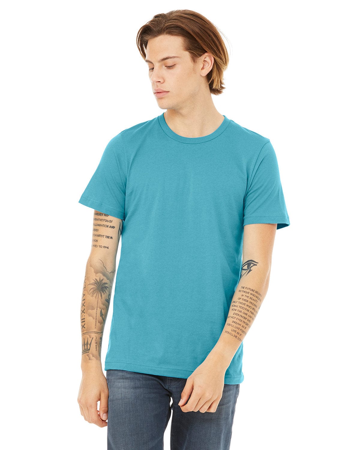 Bella Canvas T-Shirts S / Heather Aqua Bella+Canvas 3001CVC: Unisex Heather CVC T-Shirt