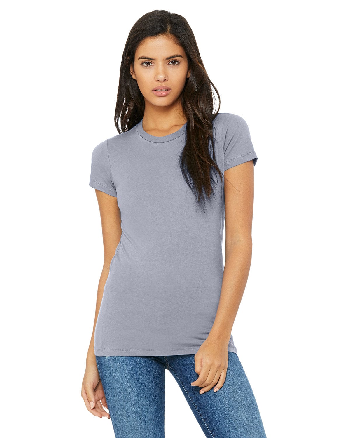 Bella Canvas T-Shirts S / Heather Blue Bella+Canvas 6004: Ladies' Slim Fit T-Shirt