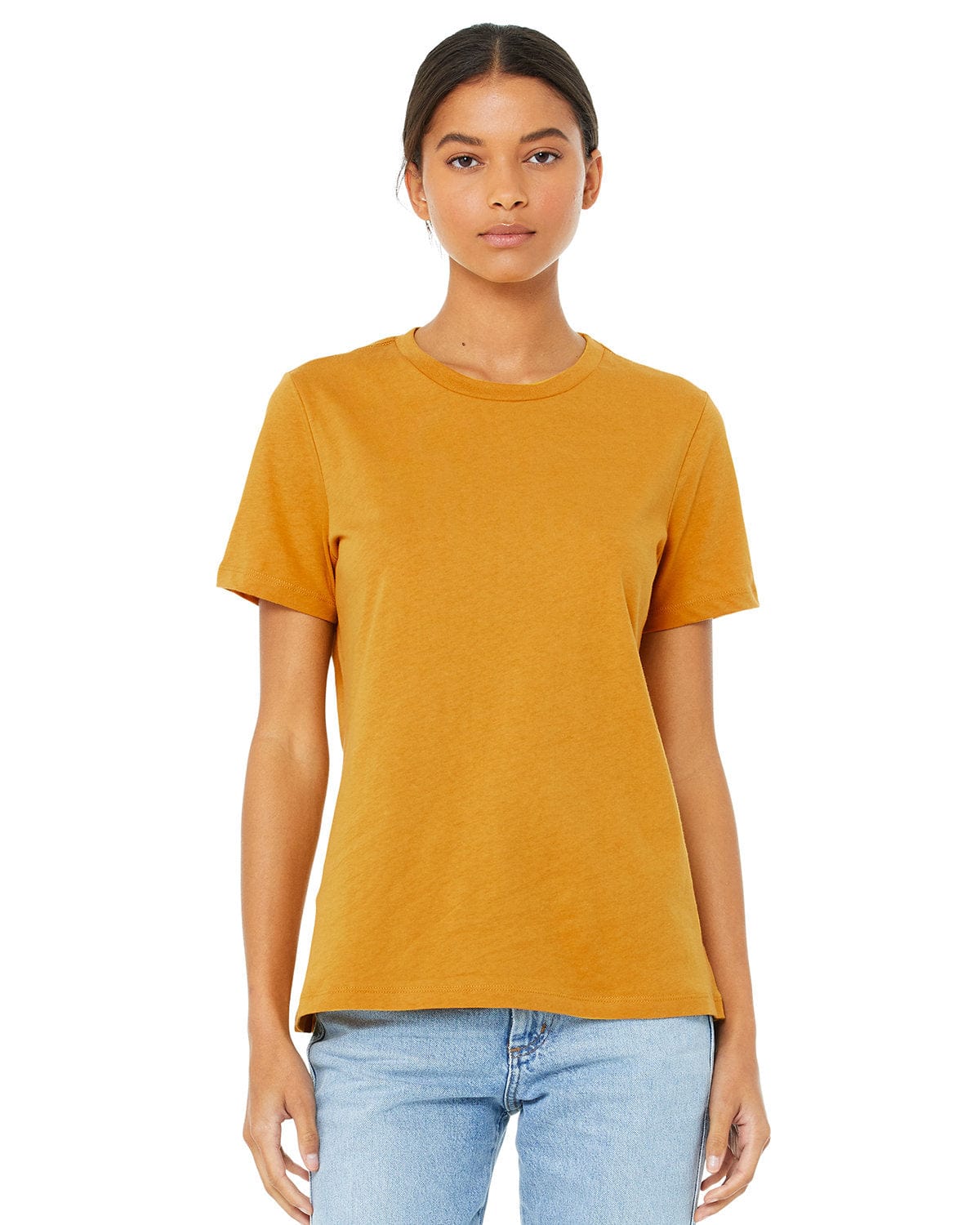 Bella Canvas T-Shirts S / Heather Mustard Bella+Canvas 6400CVC: Ladies' Relaxed Heather CVC Short-Sleeve T-Shirt