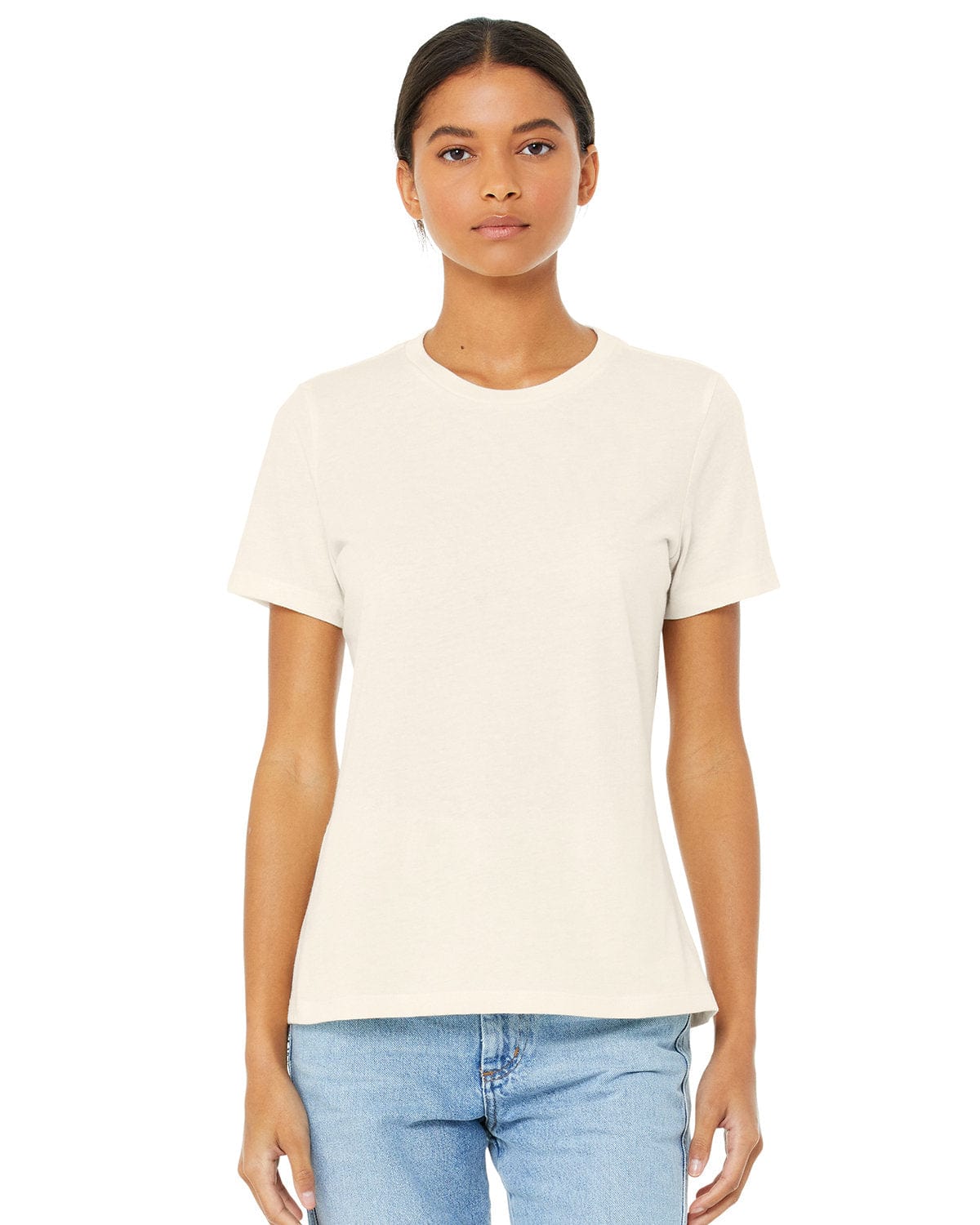 Bella Canvas T-Shirts S / Heather Natural Bella+Canvas 6400CVC: Ladies' Relaxed Heather CVC Short-Sleeve T-Shirt