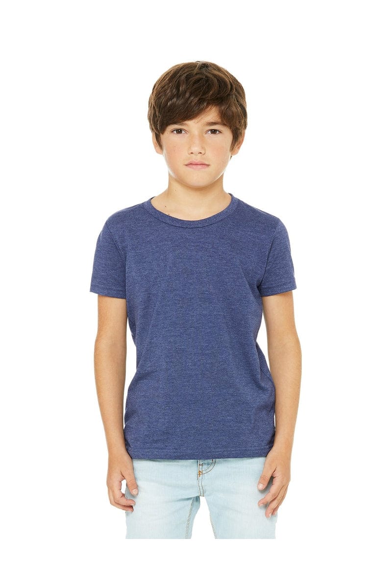 Bella Canvas T-Shirts S / Heather Navy Bella + Canvas 3001Y: Youth Jersey T-Shirt