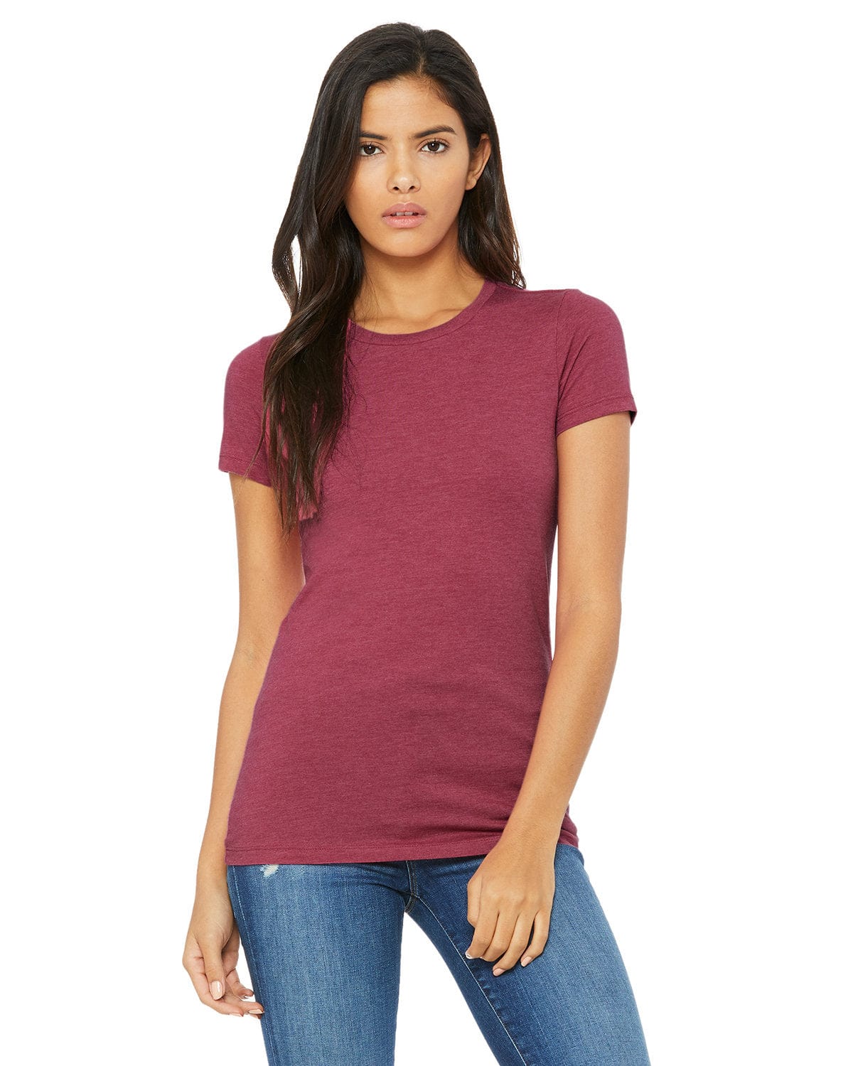Bella Canvas T-Shirts S / Heather Raspbrry Bella+Canvas 6004: Ladies' The Favorite T-Shirt