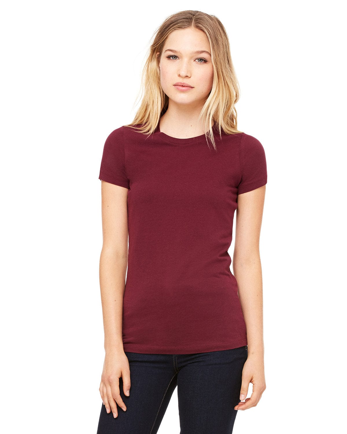 Bella Canvas T-Shirts S / Maroon Bella+Canvas 6004: Ladies' Slim Fit T-Shirt
