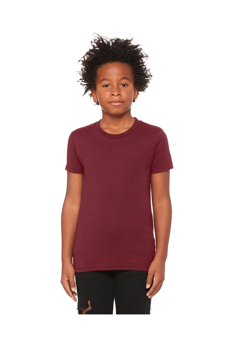 Bella Canvas T-Shirts S / Maroon Triblend Bella+Canvas 3413Y: Youth Triblend Short Sleeve Tee