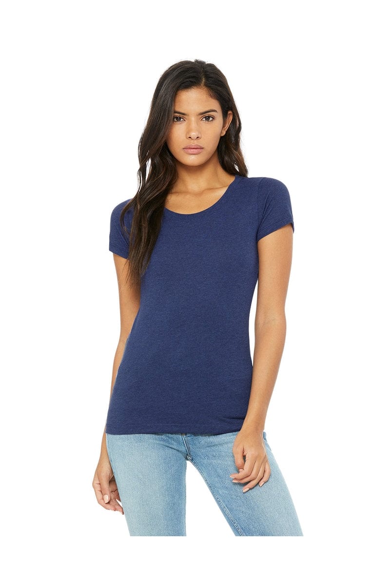Bella Canvas T-Shirts S / Navy Triblend Bella+Canvas B8413: Ladies' Triblend Short-Sleeve T-Shirt
