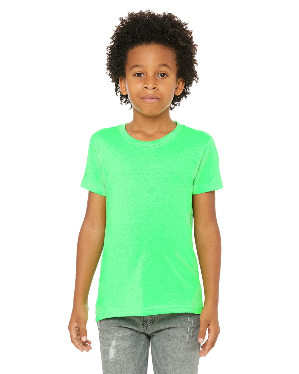 Bella Canvas T-Shirts S / Neon Green Bella+Canvas 3001YCV: Youth CVC Jersey T-Shirt