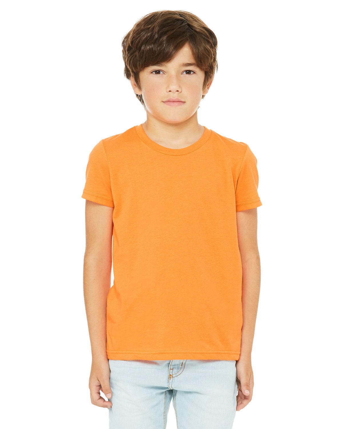 Bella Canvas T-Shirts S / Neon Orange Bella+Canvas 3001YCV: Youth CVC Jersey T-Shirt